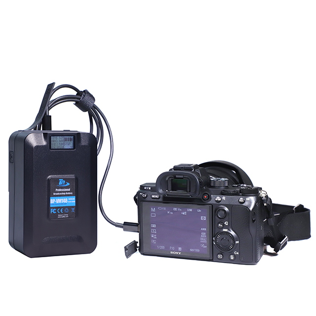  V mount battery, V-lock battery, large capacity 10000mah, suitable for broadcast cameras, video lights, and fill lights  
